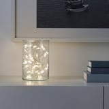 FRÖJDA フロイダ LEDライトチェーン 全40球, 電池式 ミニ/星