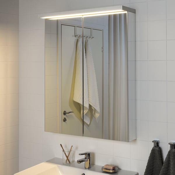Godmorgon グモロン Ledキャビネット ウォール照明 ホワイト 80 Cm Ikea Godmorgon グモロン Ledキャビネット ウォール照明 ホワイト 80 Cm Ikea
