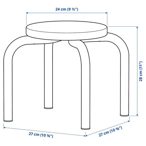 GREJSIMOJS グレイシモイス 子ども用スツール, 木製/オレンジ
