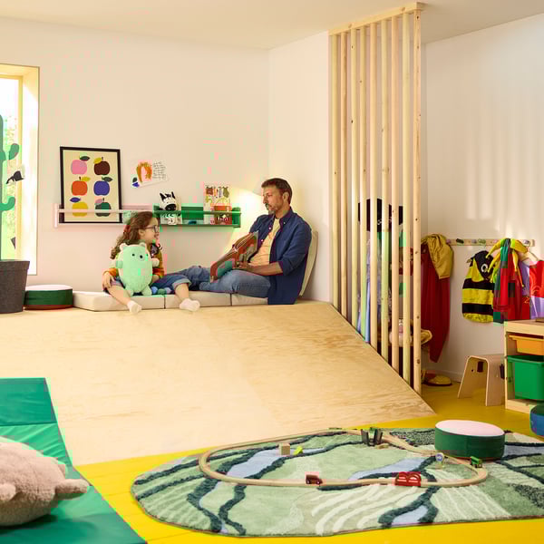 GREJSIMOJS グレイシモイス ぬいぐるみ, クマ/グリーン, 38 cm