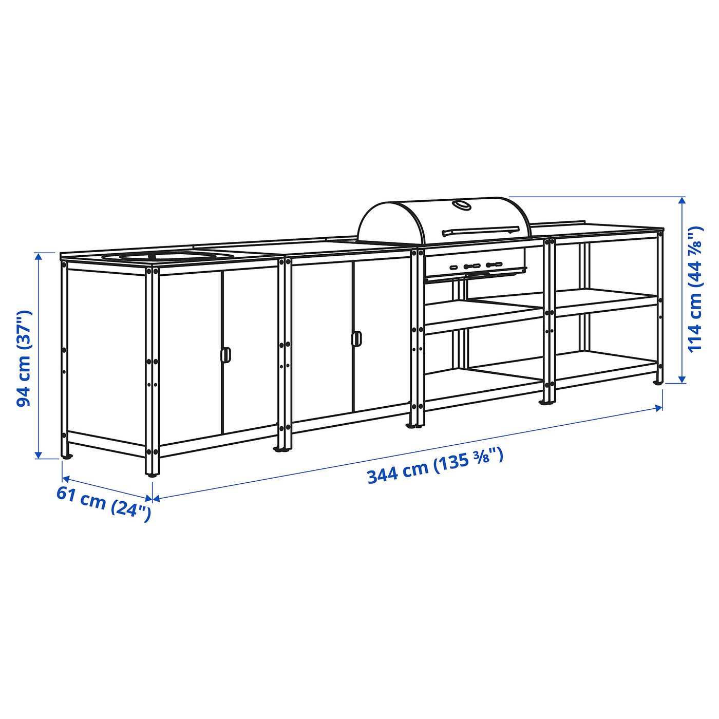GRILLSKÄR グリルシェール アウトドア用キッチン シンクユニット