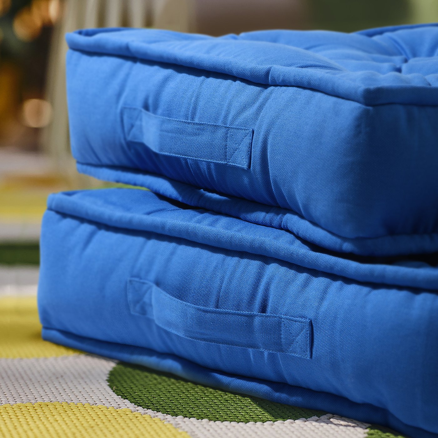 GURLI グルリ フロアクッション, ブルー, 45x45x10 cm - IKEA