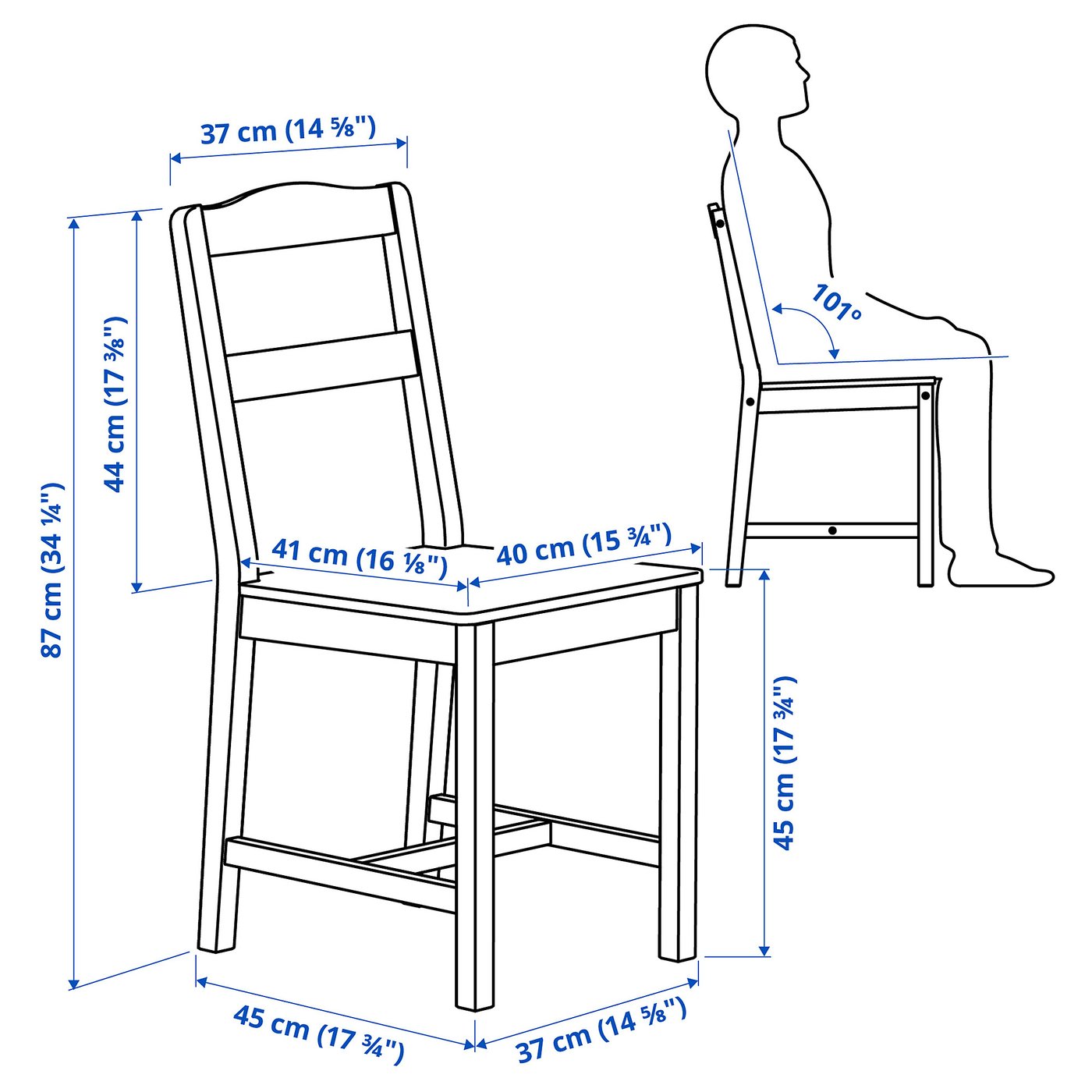 HÄGERNÄS ヘーゲルネス テーブル＆チェア4脚, パイン材 - IKEA