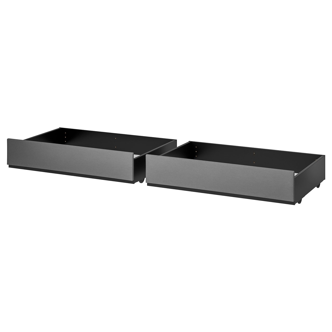 Hauga ハウガ ベッド下収納ボックス 布張りベッド用 ヴィースレ グレー 0 Cm Ikea