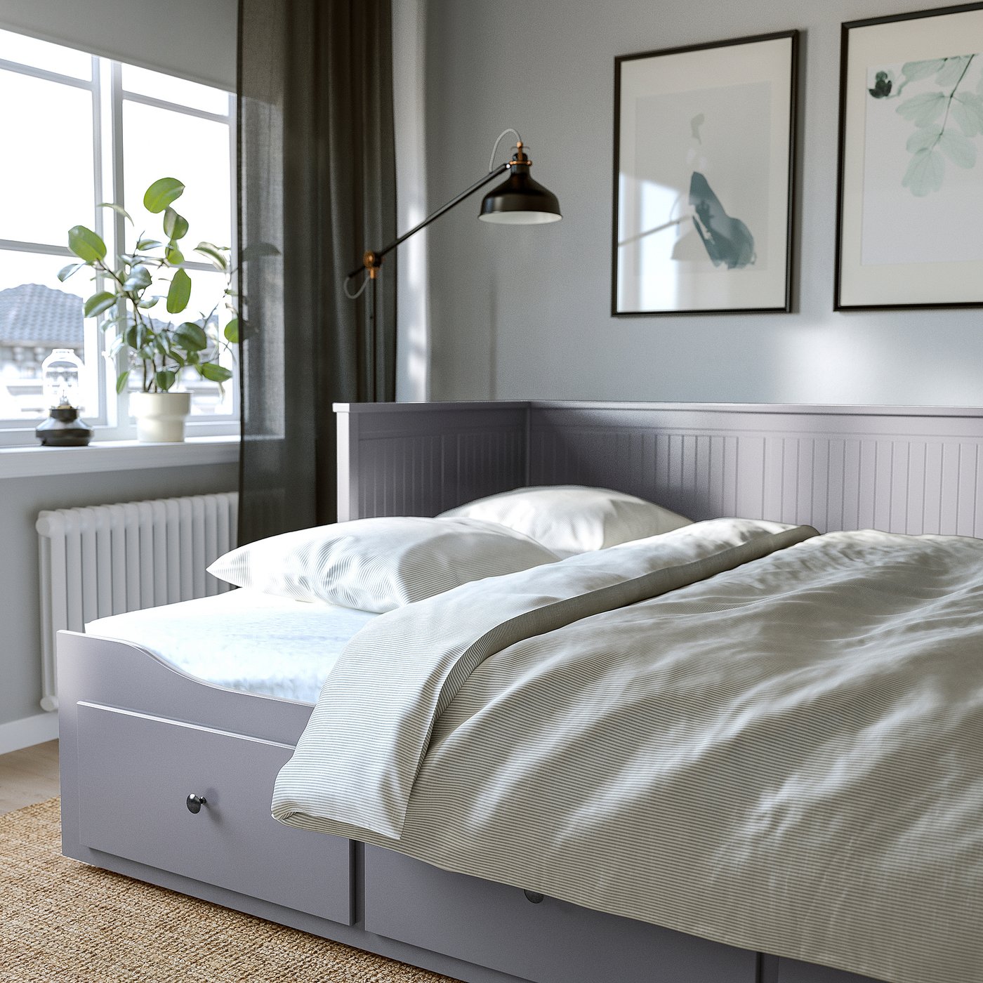 春のコレクション Ikea ヘムネス ベッド デイベット 白 Hemnes セミシングルベッド Hlt No