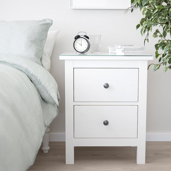 HEMNES ヘムネス ガラストップ, 透明, 54x38 cm - IKEA