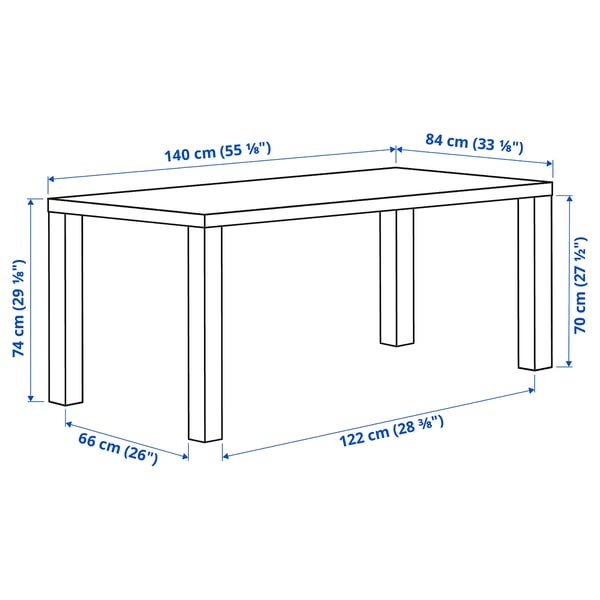 HJORSTA イョルスタ テーブル, ウォールナット, 140x84 cm - IKEA