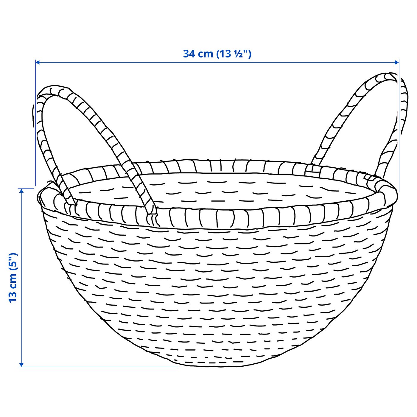 ikea trabyおよびKNIPSAバスケット KNIPSA basket, seagrass, 12 ½x13x12 ½
