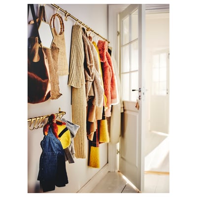 HULTARP フルタルプ フック, ポリッシュ/黄銅色, 7 cm