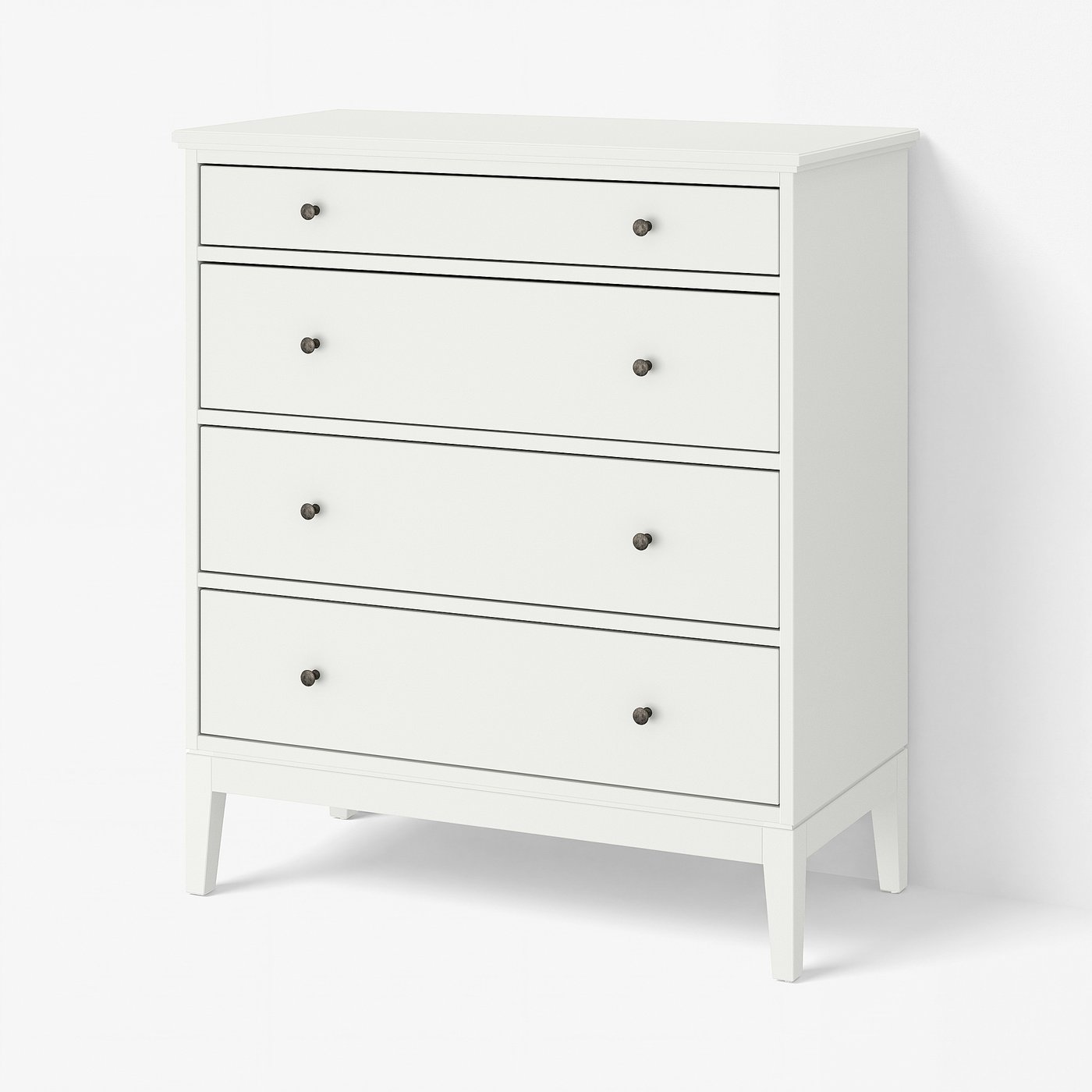IDANÄS イダネス チェスト（引き出し×4）, ホワイト, 104x118 cm - IKEA