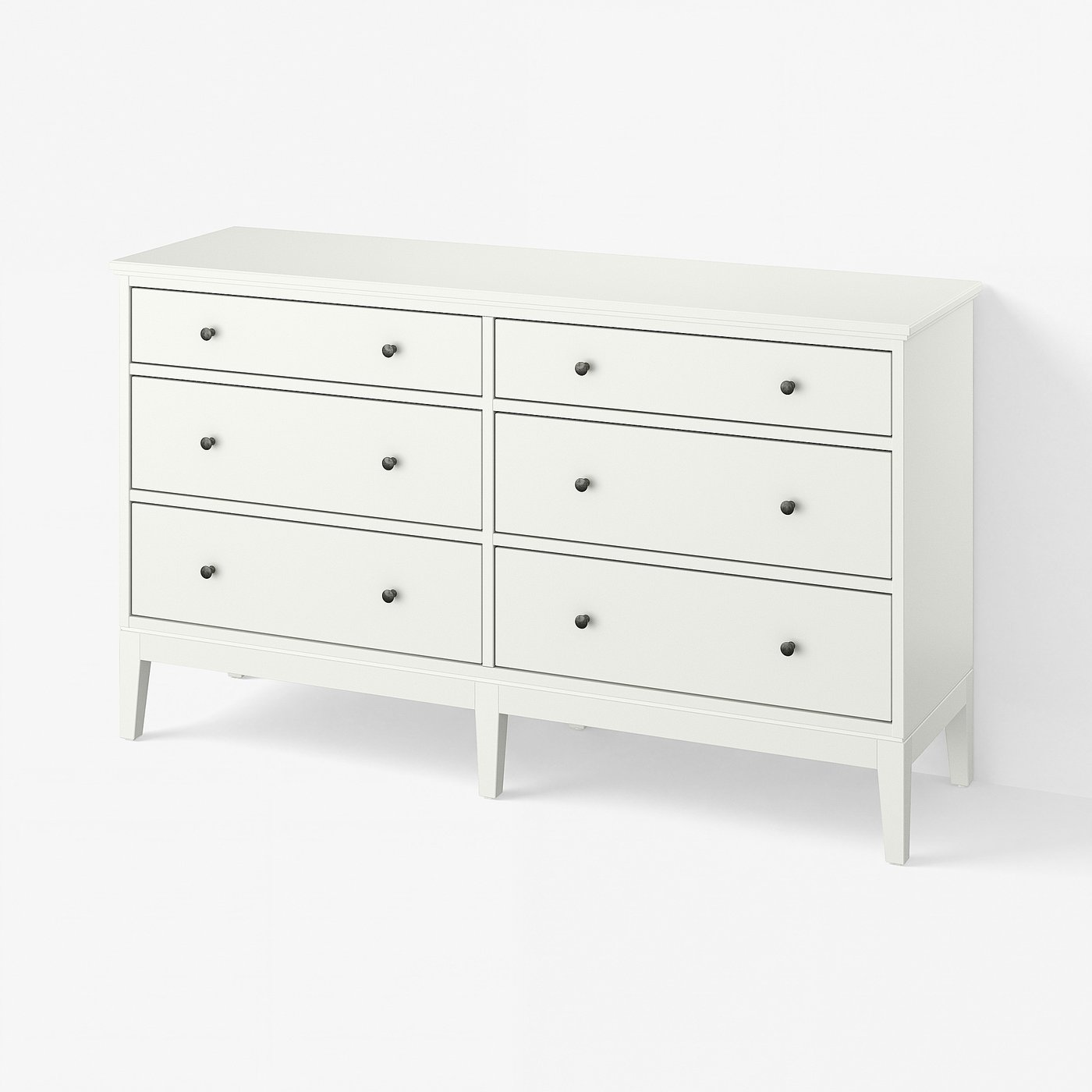 IDANÄS イダネス チェスト（引き出し×6）, ホワイト, 162x95 cm - IKEA