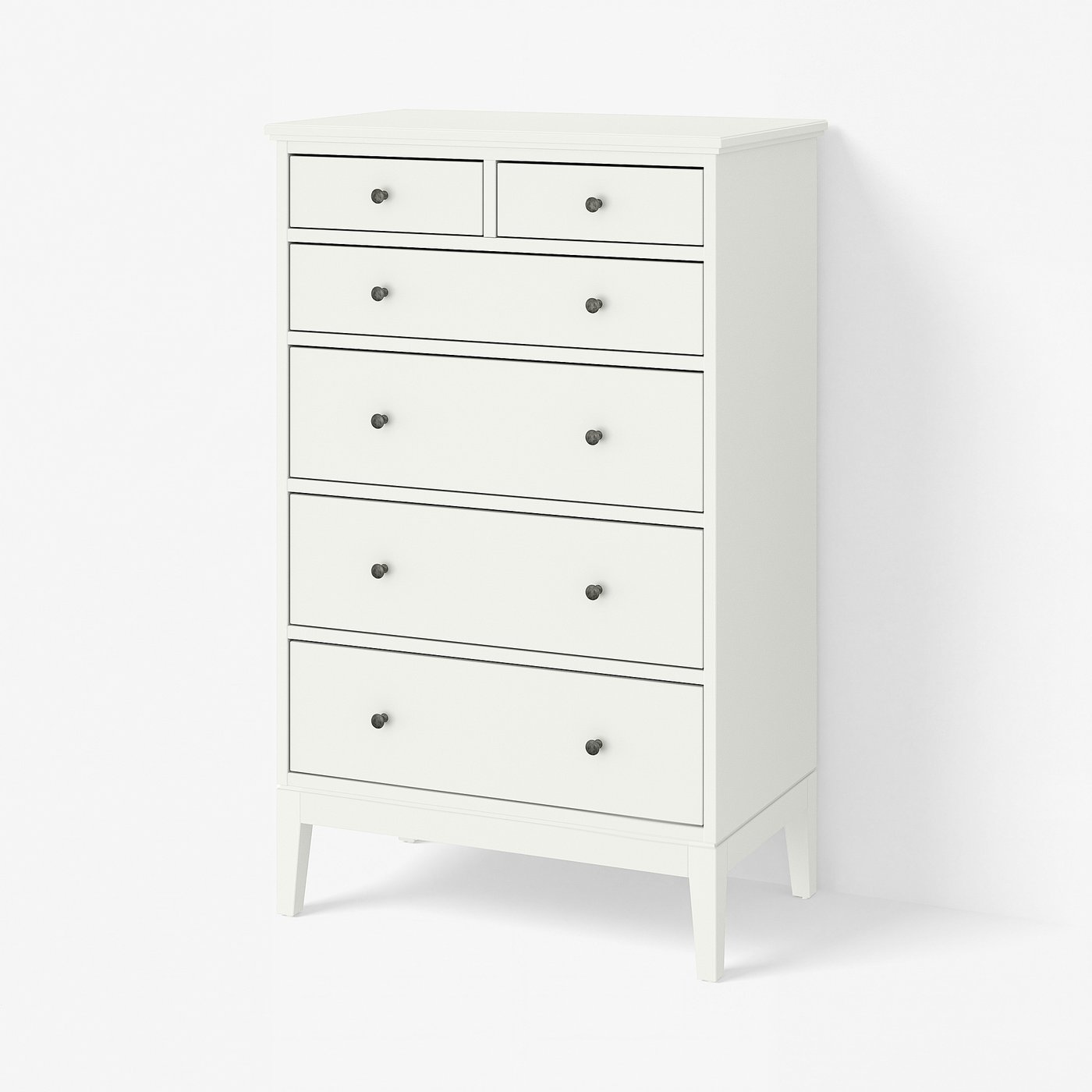 IDANÄS イダネス チェスト（引き出し×6）, ホワイト, 84x135 cm - IKEA