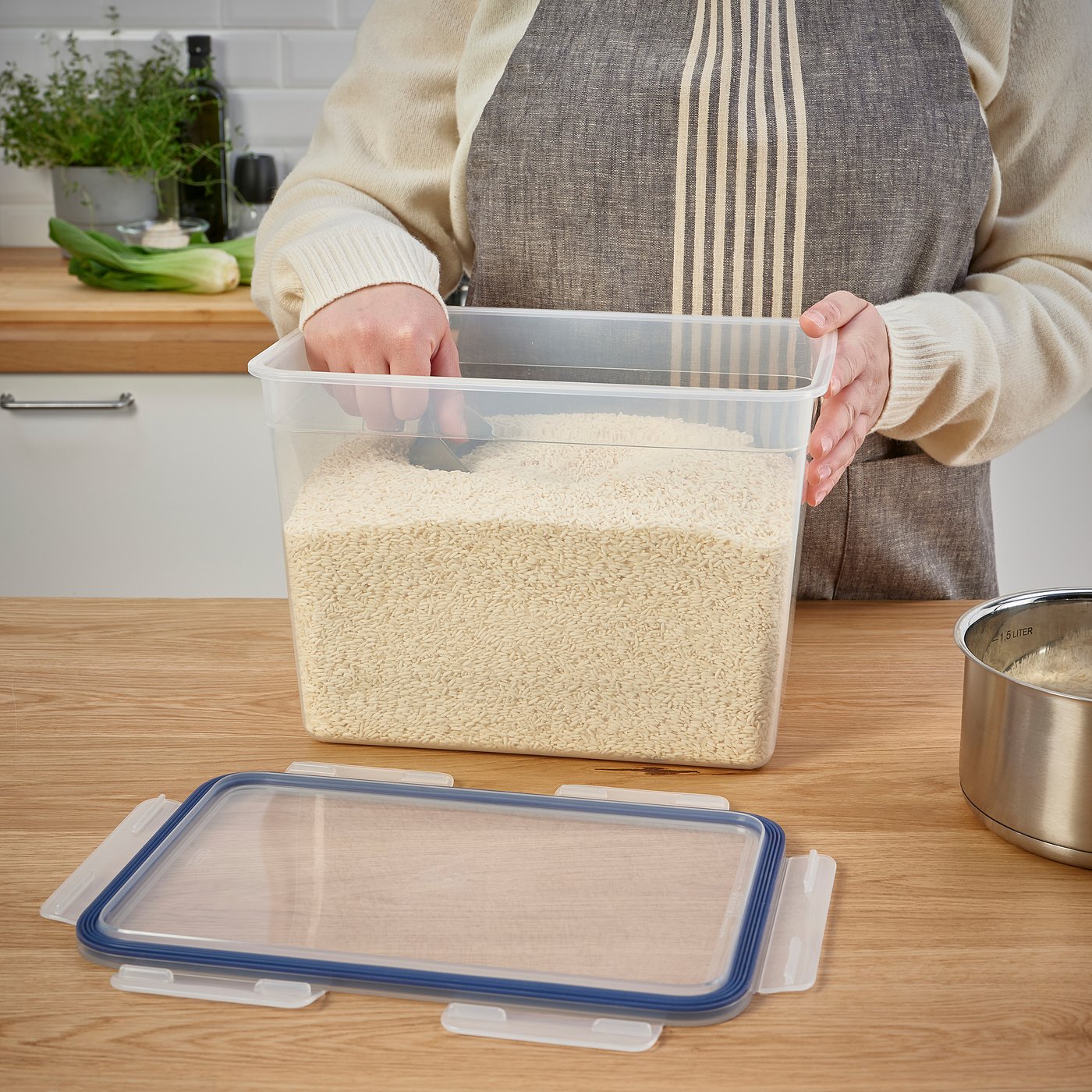 IKEA 365+ 保存容器 ふた付き, 長方形/プラスチック, 10.6 l - IKEA