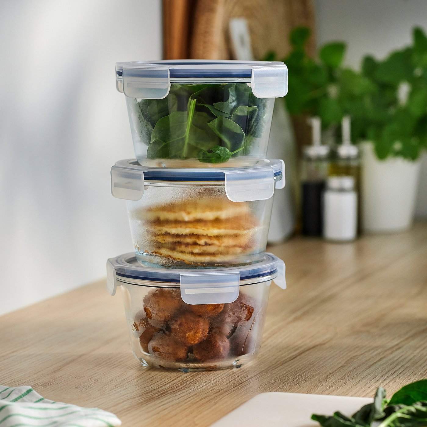 IKEA 365+ 保存容器 ふた付き, 丸形/ガラス, 600 ml - IKEA