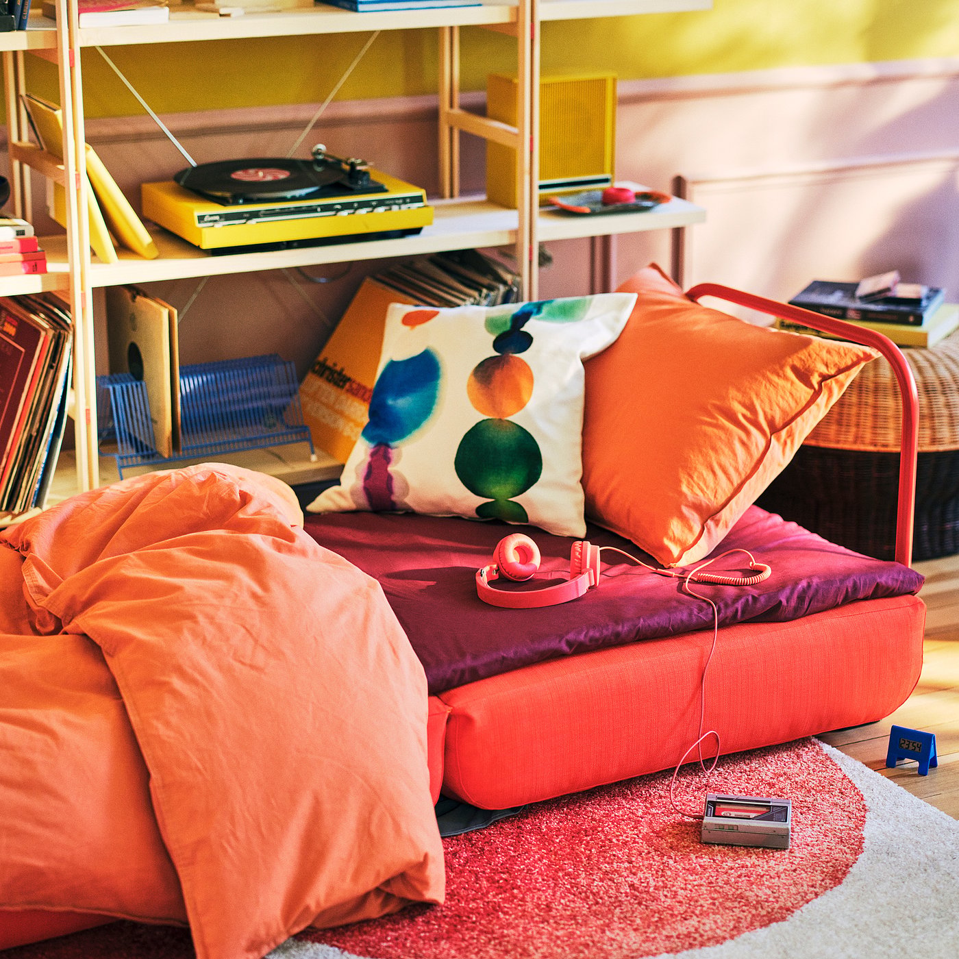 IKEA PS 2026 チェアベッド, スキフテボー ブライトオレンジ - IKEA