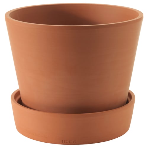 Ingefara インゲフェラ 植木鉢 受け皿付き 屋外用 テラコッタ 24 Cm Ikea