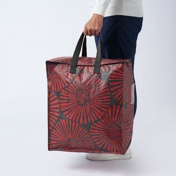 Inlupp インルップ バッグ ダークブルー レッド 47 L Ikea