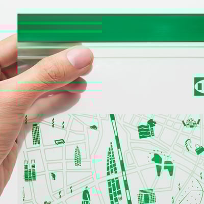 ISTAD イースタード フリーザーバッグ, グリーン, 1 l