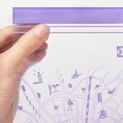 ISTAD イースタード フリーザーバッグ, パープル, 1 l