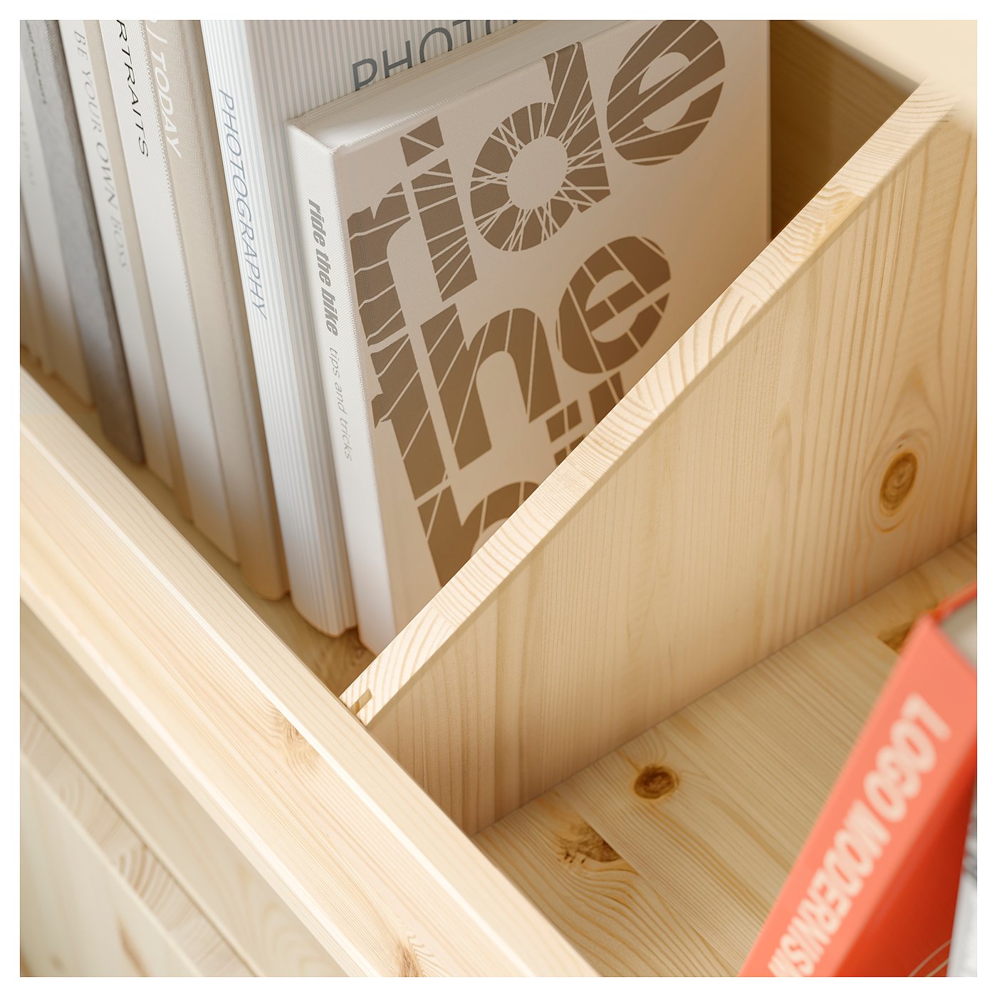 IKEA イーヴァル　2個セット　木製収納ボックス キャスター付き IVAR イーヴァル 収納ボックス キャスター付き, パイン材, 78x30