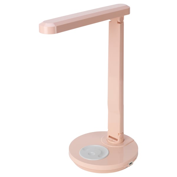 Kallby シェッルビー Ledワークランプ ピンク 調光可能 Ikea