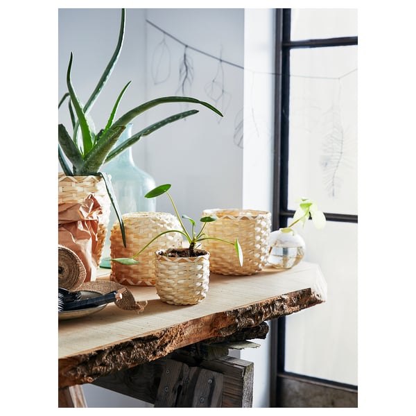 Kaffebona カフェボーナ 鉢カバー 竹 15 Cm Ikea