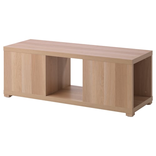Kallax カラックス 収納ユニット ホワイトステインオーク調 117x44 Cm Ikea