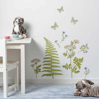 Kinnared キンナレード デコレーションステッカー シダと花 Ikea