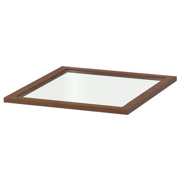 Komplement コムプレメント ガラス製棚板 ブラウンステインアッシュ調 50x58 Cm Ikea