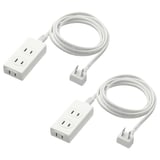 KOPPLA コップラ 電源タップ 3個口, アース無 ホワイト, 1.5 m
