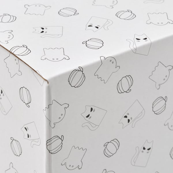 KUSTFYR クストフィール ふた付きボウル, ゴースト クリアガラス, 13 cm