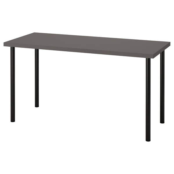 Lagkapten ラグカプテン Adils オディリス デスク ダークグレー ブラック Ikea