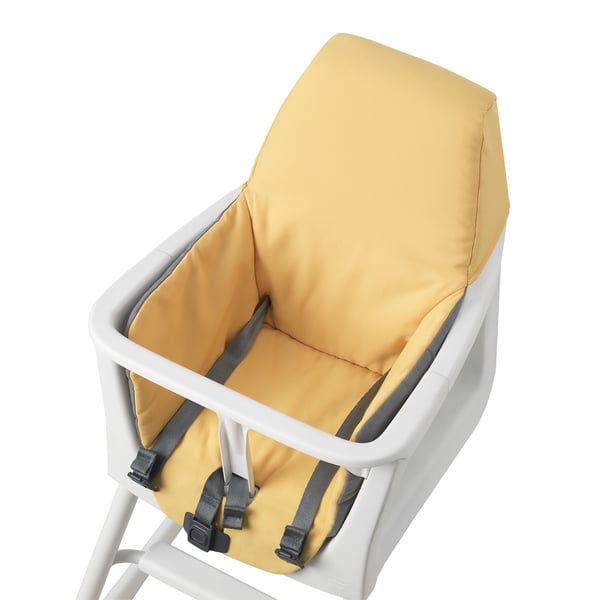 Langur ラングール クッション入りシートカバー ハイチェア用 イエロー Ikea