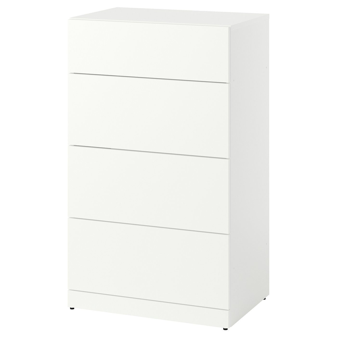LASTARE ラスタレ チェスト（引き出し×4）, ホワイト, 60x42x100 cm - IKEA