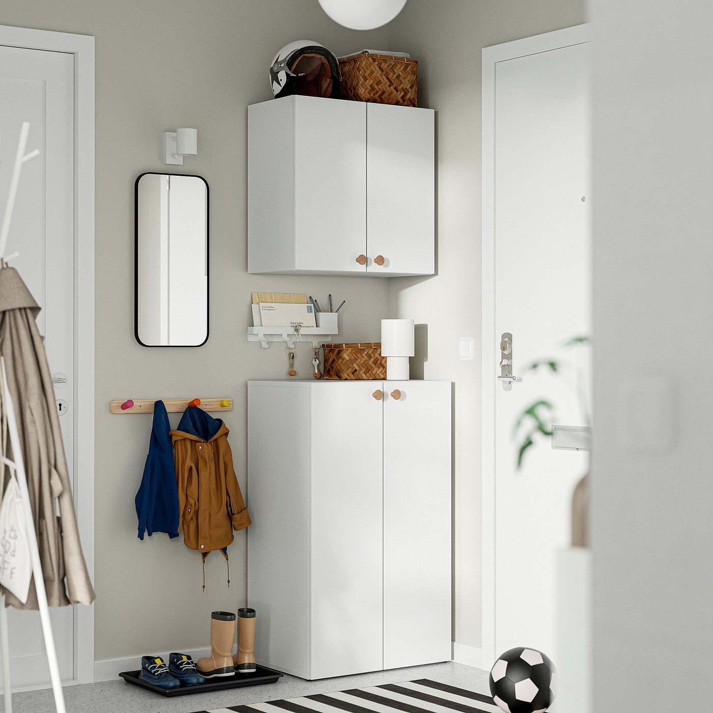 LASTARE ラスタレ 収納コンビネーション, ホワイト, 60x42x201 cm - IKEA