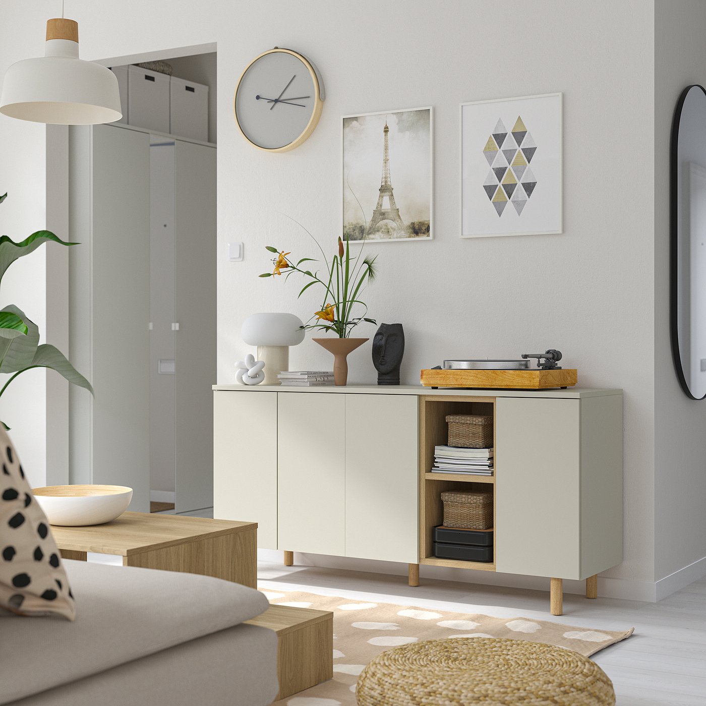 8/3まで売り切り‼️IKEA イケア　キャビネット　ベストー　ベージュグレージュ 8/3まで売り切り‼️IKEA イケア キャビネット ベストー ベージュ