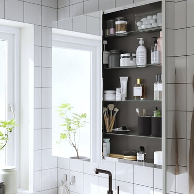 棚板付きのミラーキャビネット・鏡面収納 - IKEA