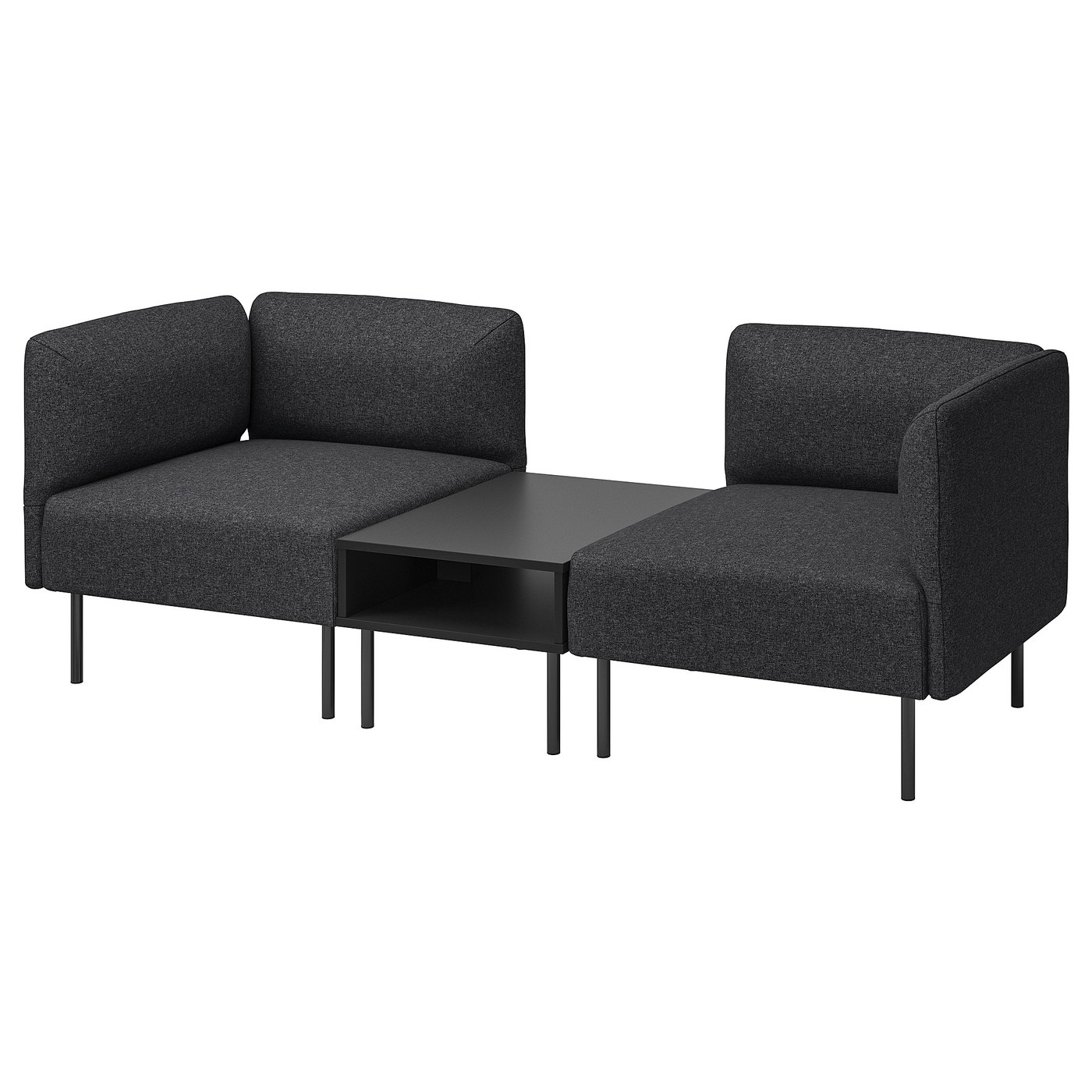 KL-33【新入荷　リサイクル品】IKEA ヘリムングビー　2シーターソファ　黒 HEMLINGBY ヘムリングビー 2人掛けソファ, ボームスタード ブラック - IKEA