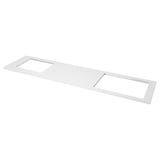 LILLHAMRA リルハムラ ワークトップ カットアウト済み, ホワイト/アクリル シンク右/コンロ左用, 25.9x6.5 dm