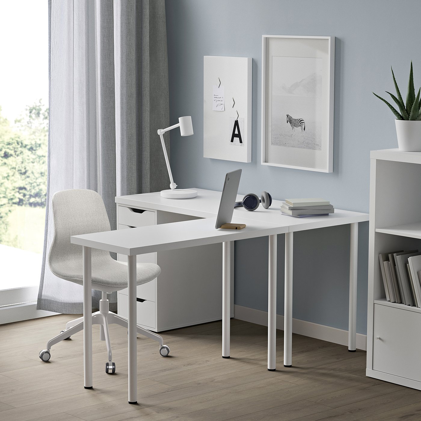 LINNMON リンモン 天板, ホワイト, 100x45 cm - IKEA