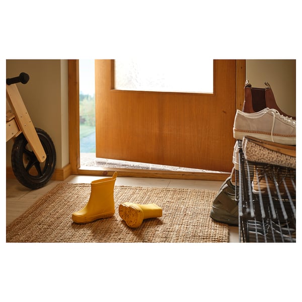Lohals ローハルス ラグ 平織り ナチュラル Ikea