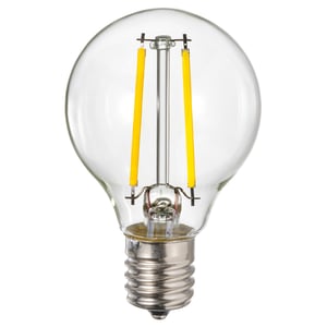 LUNNOM ルッノム LED電球 E17 260ルーメン, 調光可能/球形 クリアガラス, 45 mm