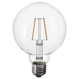 LUNNOM ルッノム LED電球 E26 150ルーメン, 球形 クリア, 95 mm