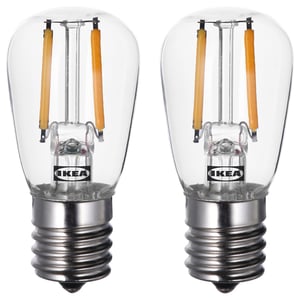 LUNNOM ルッノム LEDサイン電球 E17 100ルーメン, クリア