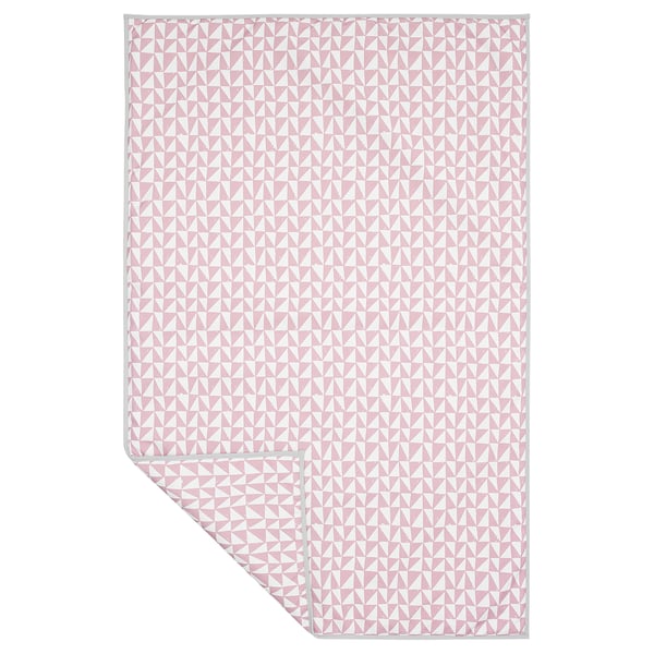Lurvig ルールヴィグ 毛布 ピンク トライアングル Ikea Lurvig ルールヴィグ 毛布 ピンク トライアングル Ikea