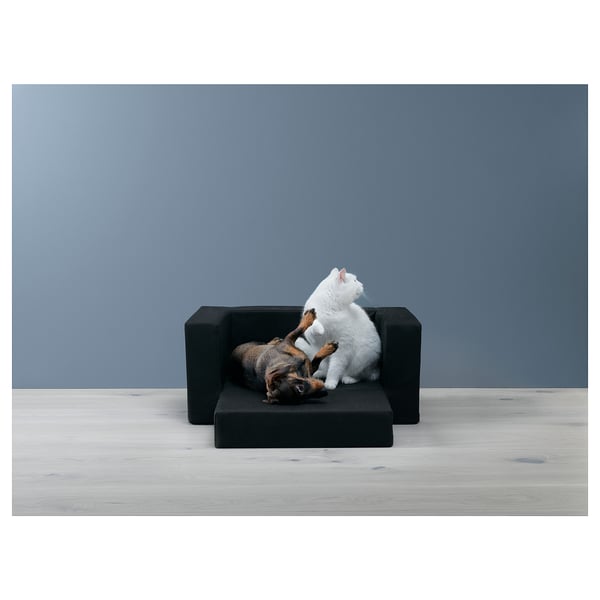 Lurvig ルールヴィグ ネコ イヌ用 ベッド ブラック Ikea