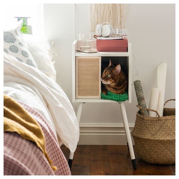 Lurvig ルールヴィグ キャットハウス 脚付き ホワイト Ikea