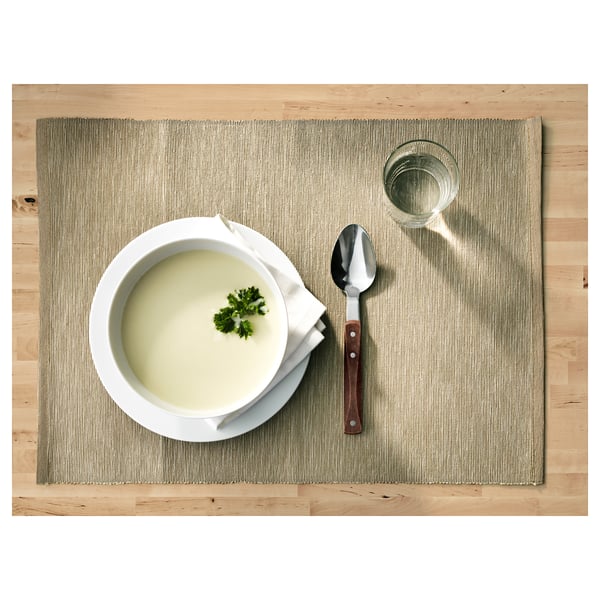 Marit メーリット ランチョンマット ベージュ Ikea