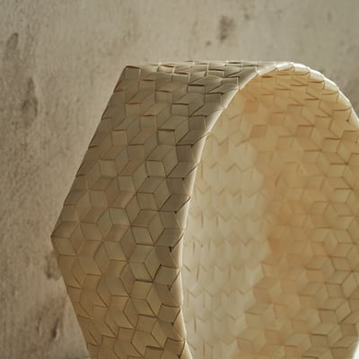 MÄVINN メーヴィン バスケット, ヤシの葉 ハンドメイド, 26x10x10 cm