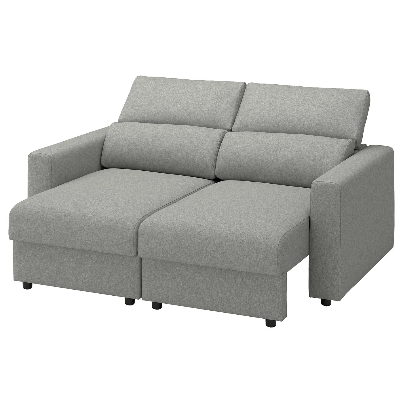 IKEA 2人掛けソファ PÄRUP ファブリック ライトグレー MALMKÖPING マラムコーピング 2人掛けソファ, ティッブレビ ベージュ